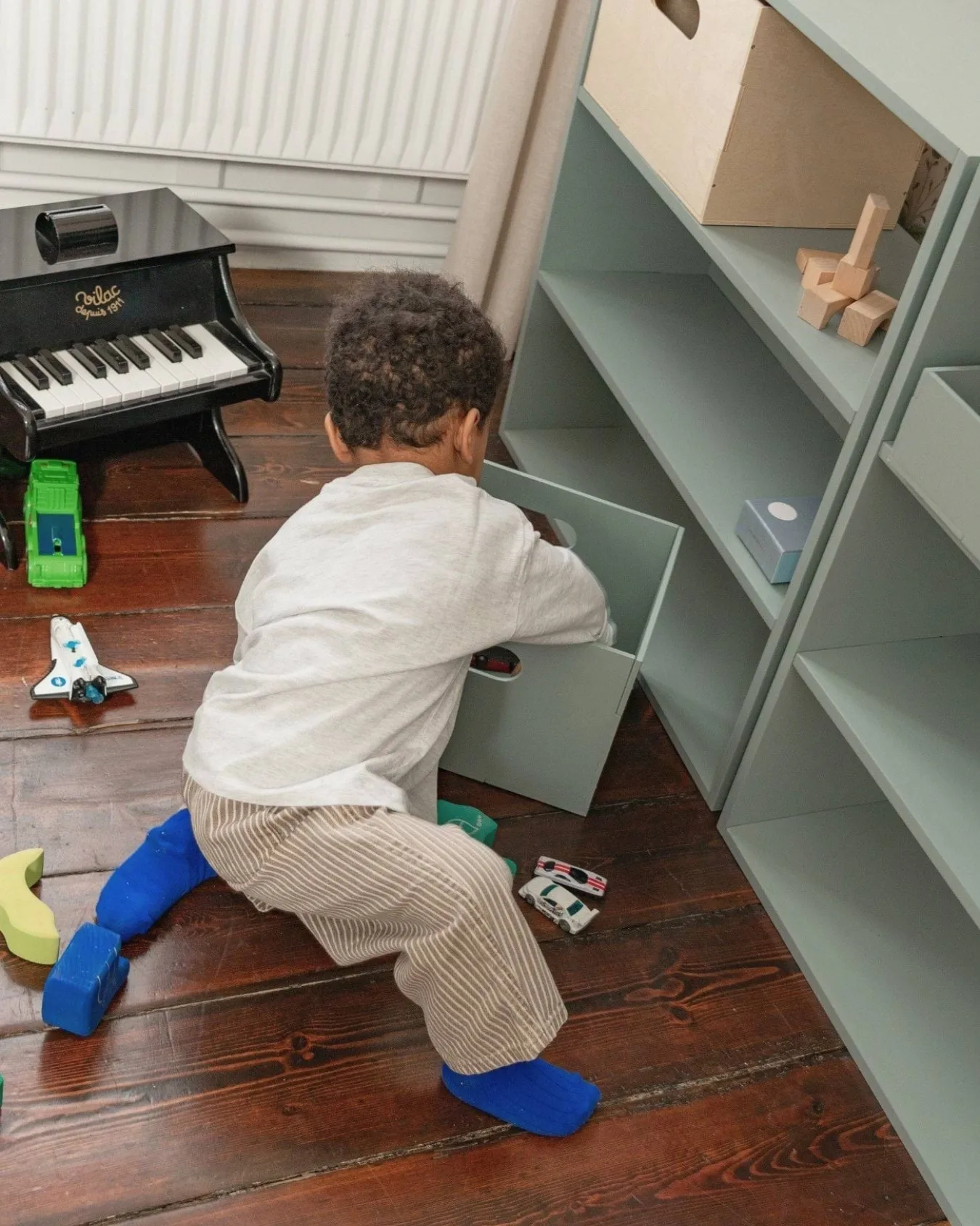 Κουτί αποθήκευσης Kiddo Box, Πράσινο της ελιάς Nofred