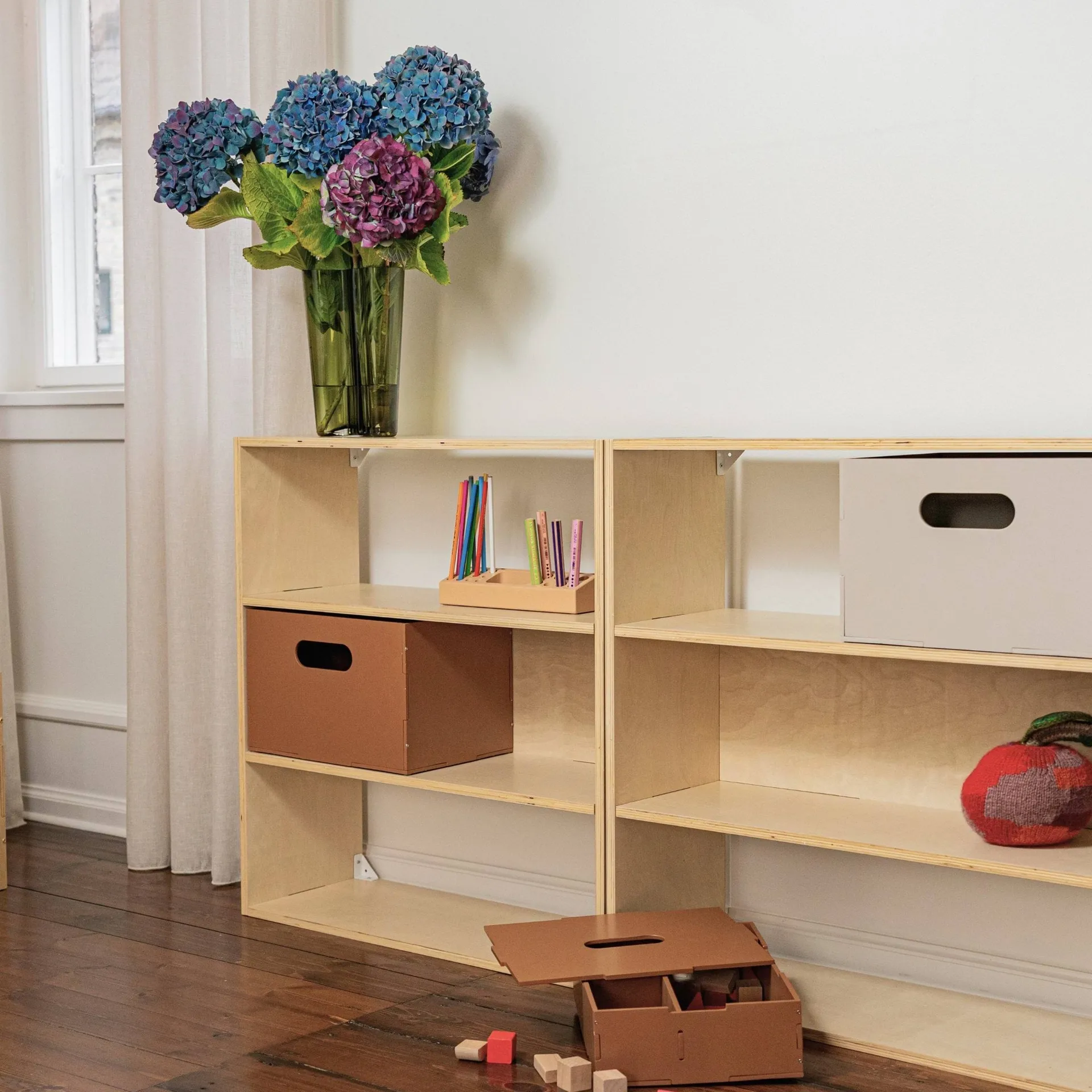 Ράφι παιδικού δωματίου Kiddo Shelving, Σημύδα Nofred