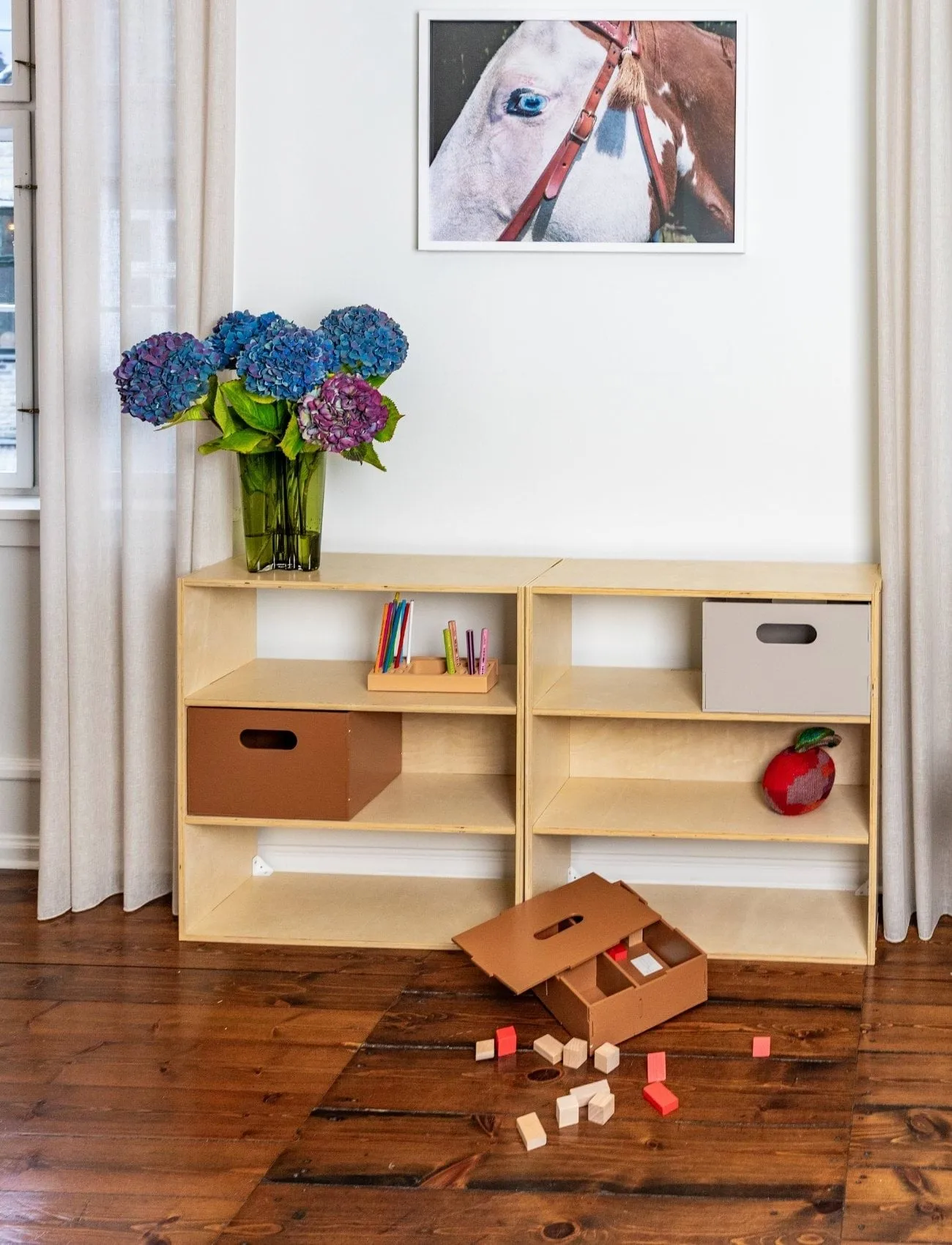 Ράφι παιδικού δωματίου Kiddo Shelving, Σημύδα Nofred