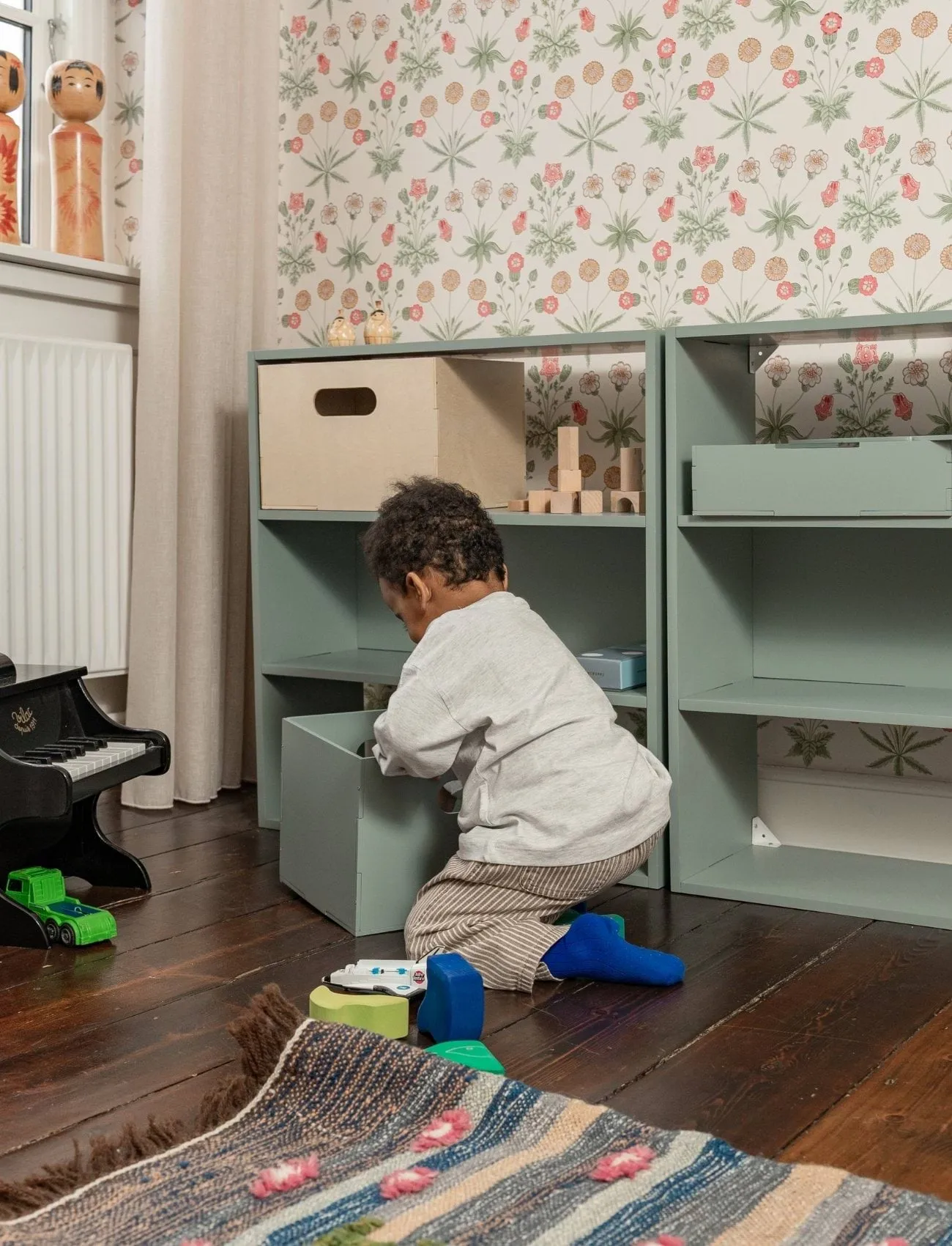 Ράφι παιδικού δωματίου Kiddo Shelving, Πράσινο της ελιάς Nofred