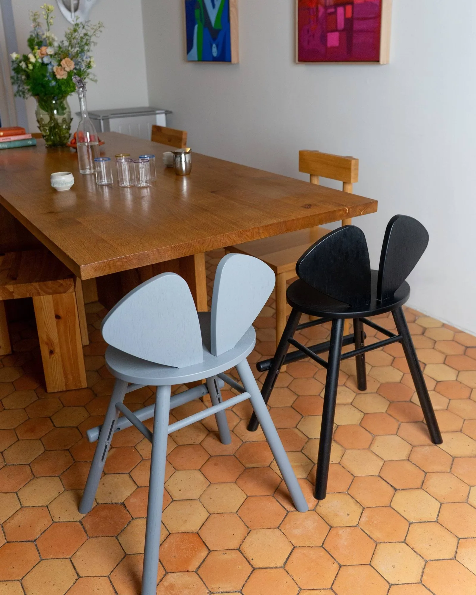 Καρέκλα Mouse Chair Junior, Μαύρο Nofred