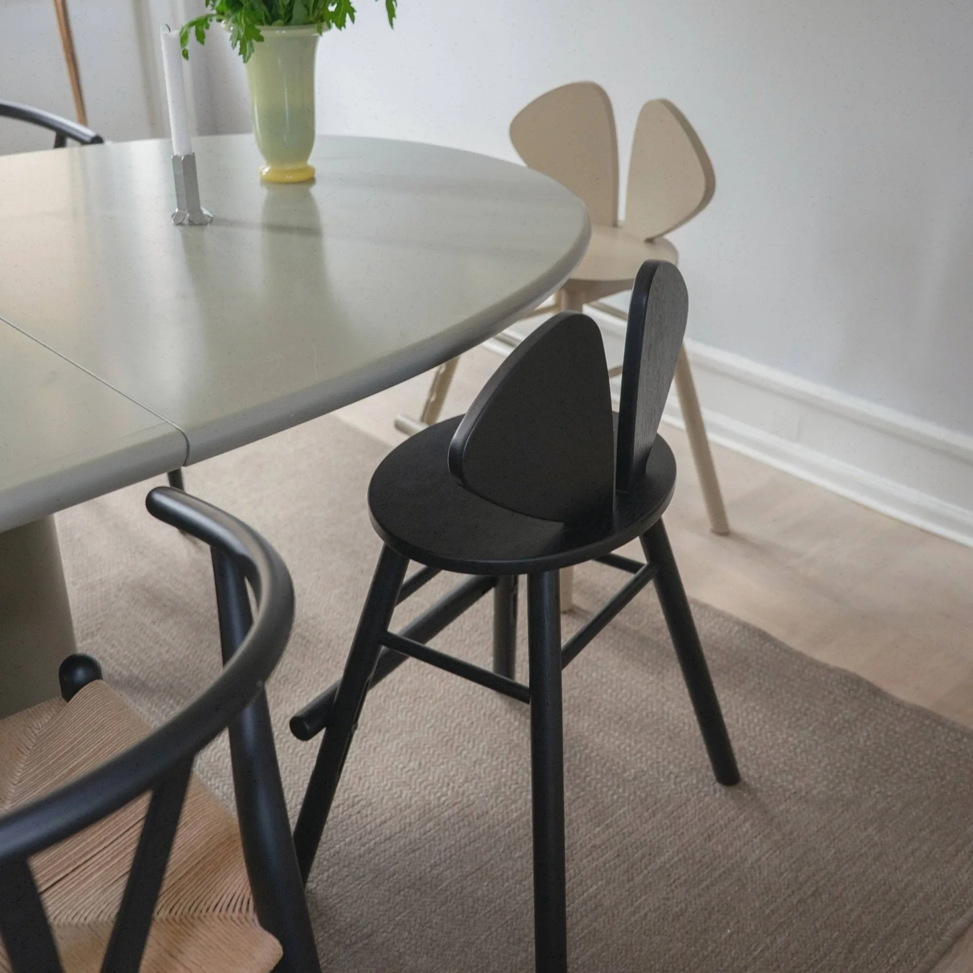 Καρέκλα Mouse Chair Junior, Μαύρο Nofred