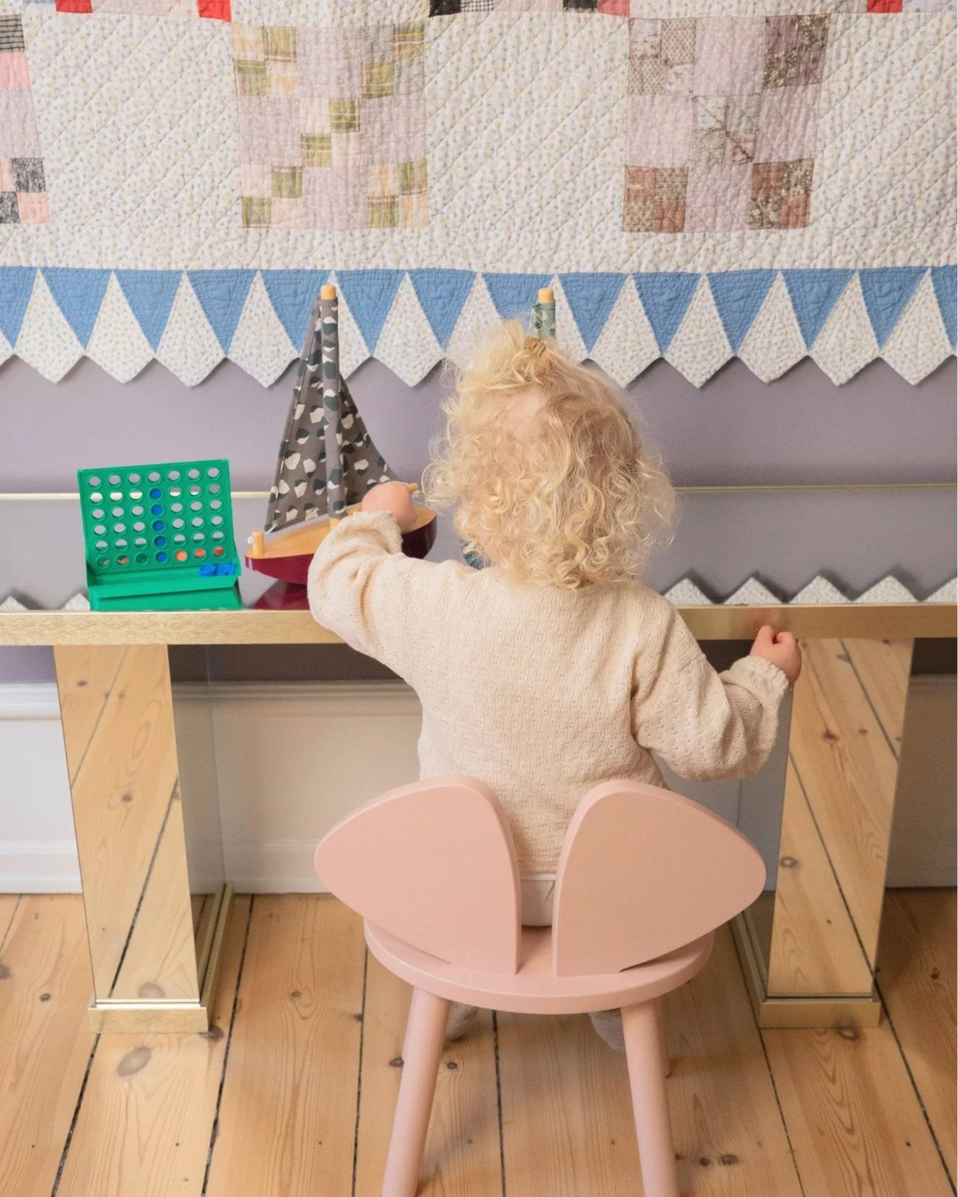Παιδική καρέκλα Mouse Chair, Ροζ Nofred