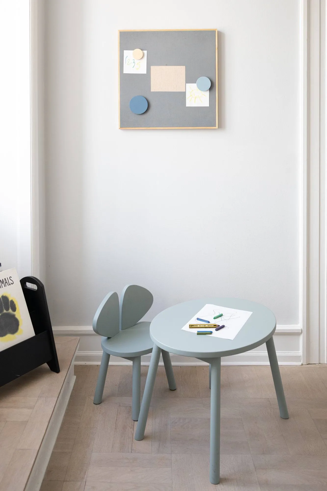 Παιδική καρέκλα Mouse Chair, Λαδί πράσινο Nofred