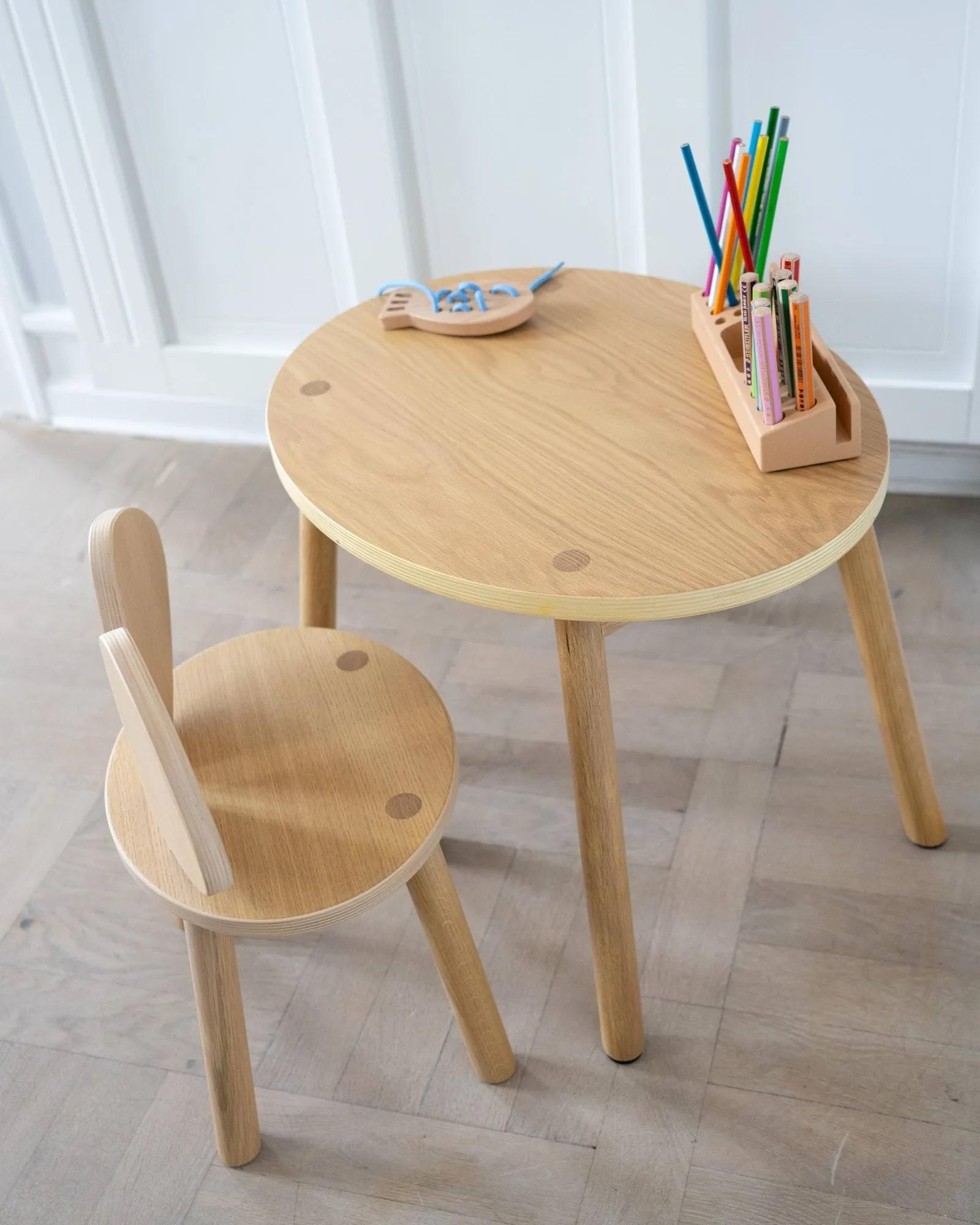Παιδικό τραπέζι Mouse Table, Βελανιδιά Nofred