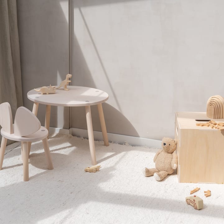Σετ παιδικών επίπλων Mouse (καρέκλα + τραπέζι), Οξιά Nofred
