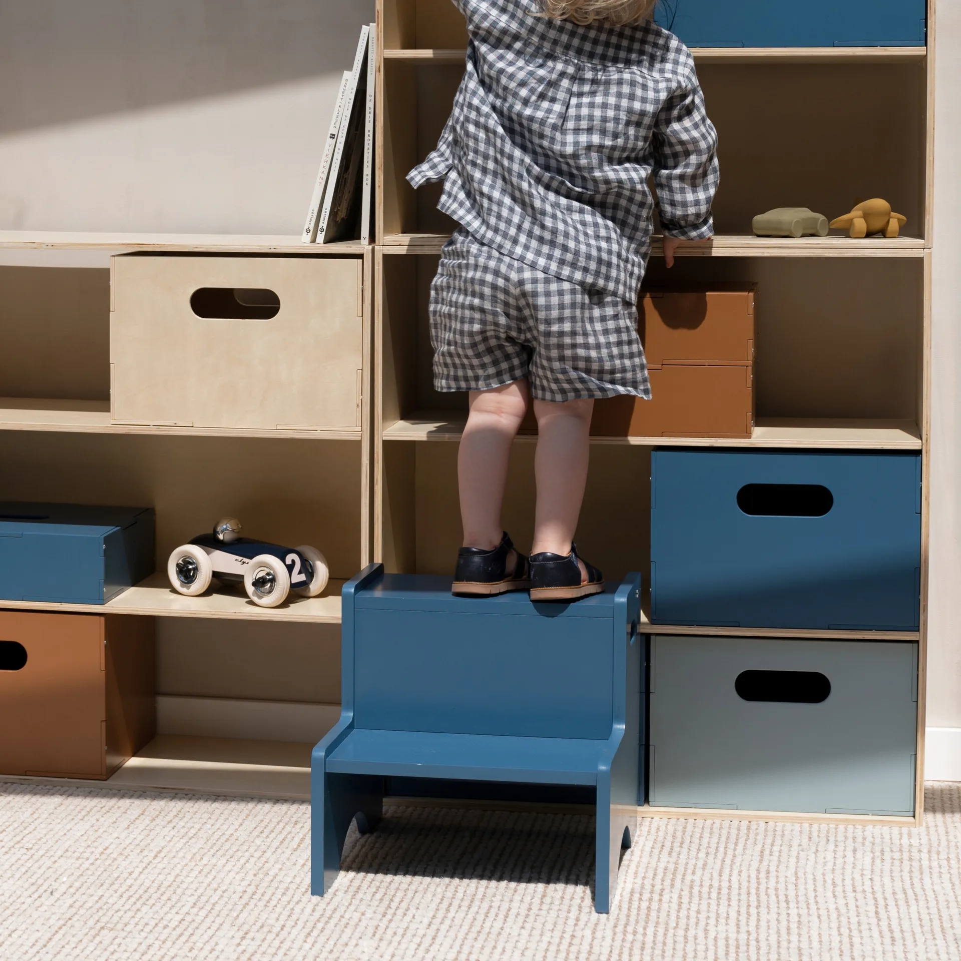 Παιδικό σκαμπό Step Up, Μπλε Nofred