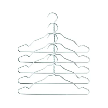 Alu κρεμάστρα 5 τεμάχια - ασημί - Nomess Copenhagen