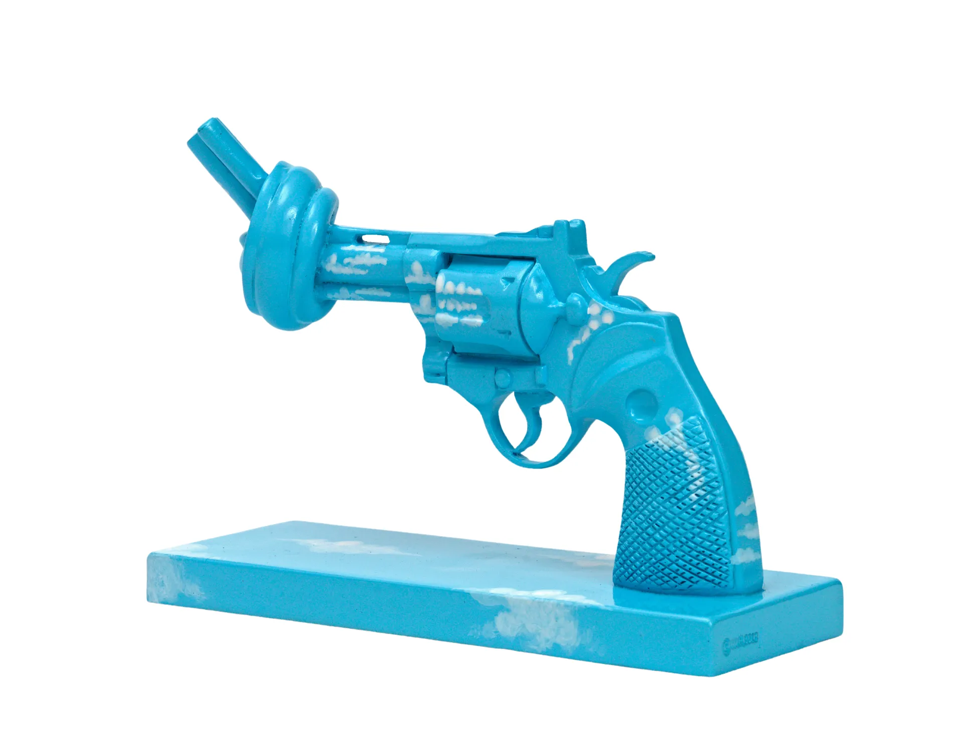 Διακοσμητικό Imagine 30 cm, Μπλε-λευκό Non Violence