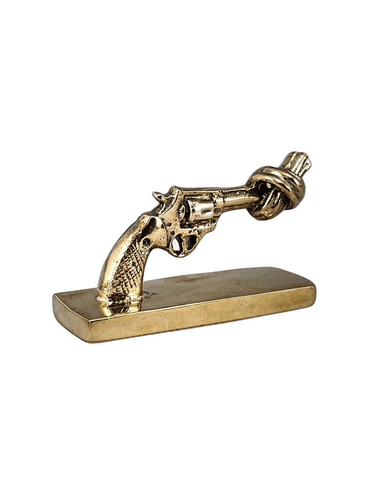 Knotted Gun mini 7 cm, Χαλκινό Non Violence