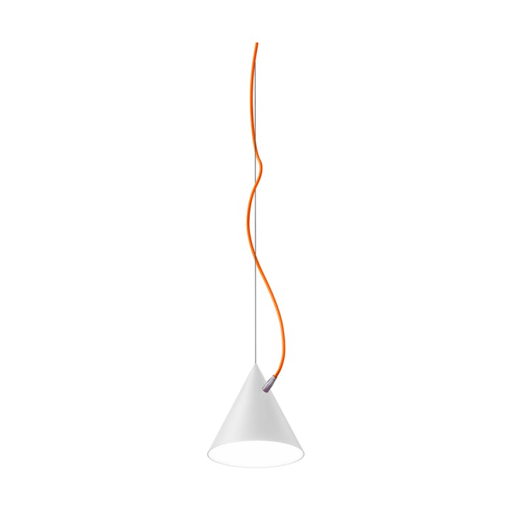 Κρεμαστό φωτιστικό Castor 20 cm - Λευκό-πορτοκαλί-ασημί - Noon