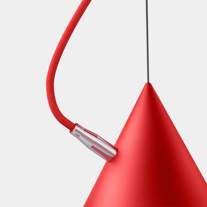 Κρεμαστό φωτιστικό Castor 60 cm - Κόκκινο-κόκκινο-ασημί - Noon