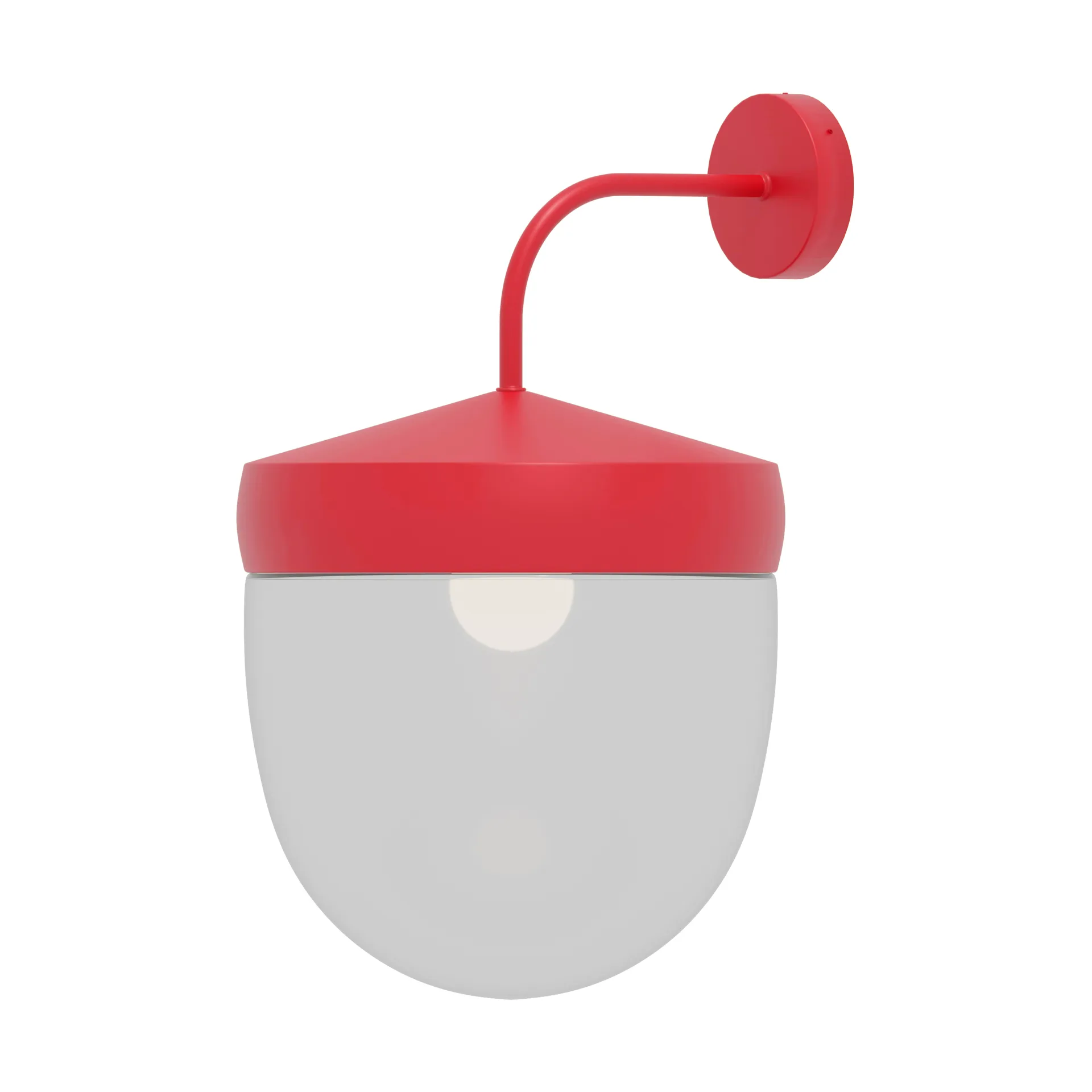 Φωτιστικό τοίχου Pan διάφανο 30 cm, Κόκκινο  Noon