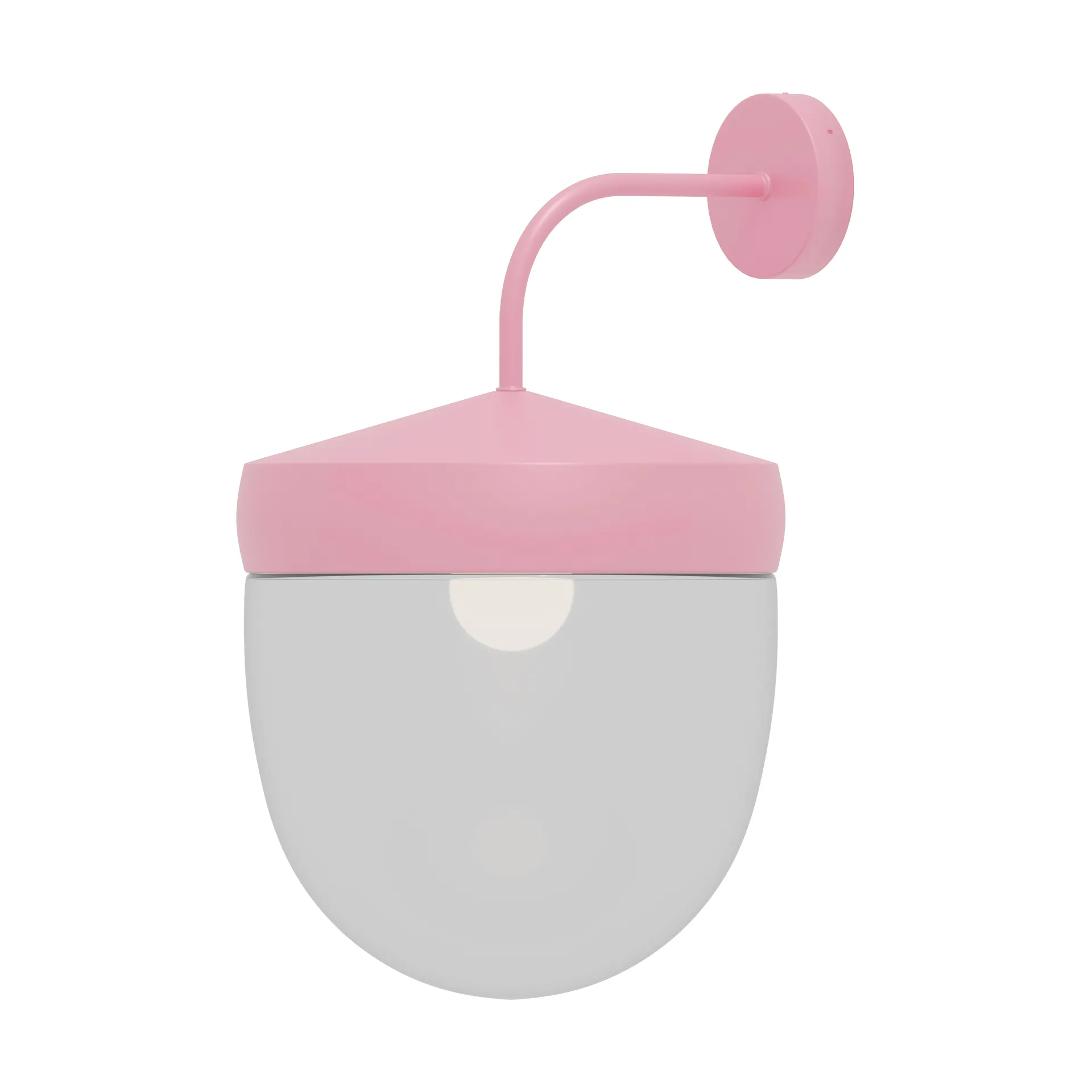 Φωτιστικό τοίχου Pan διάφανο 30 cm, Ρόζα Noon