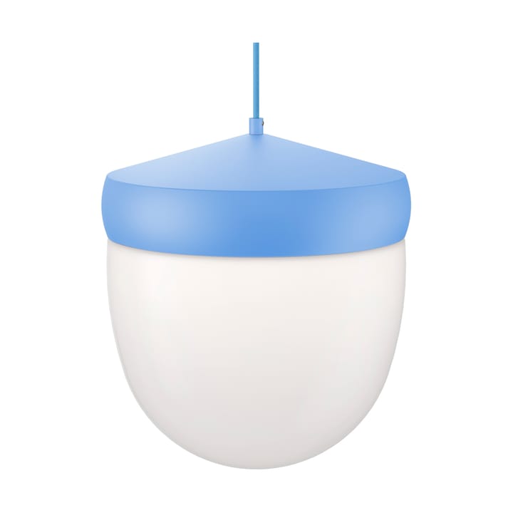 Κρεμαστό φωτιστικό Pan frosted 30 cm - Ανοιχτό γαλάζιο-ανοιχτό μπλε - Noon