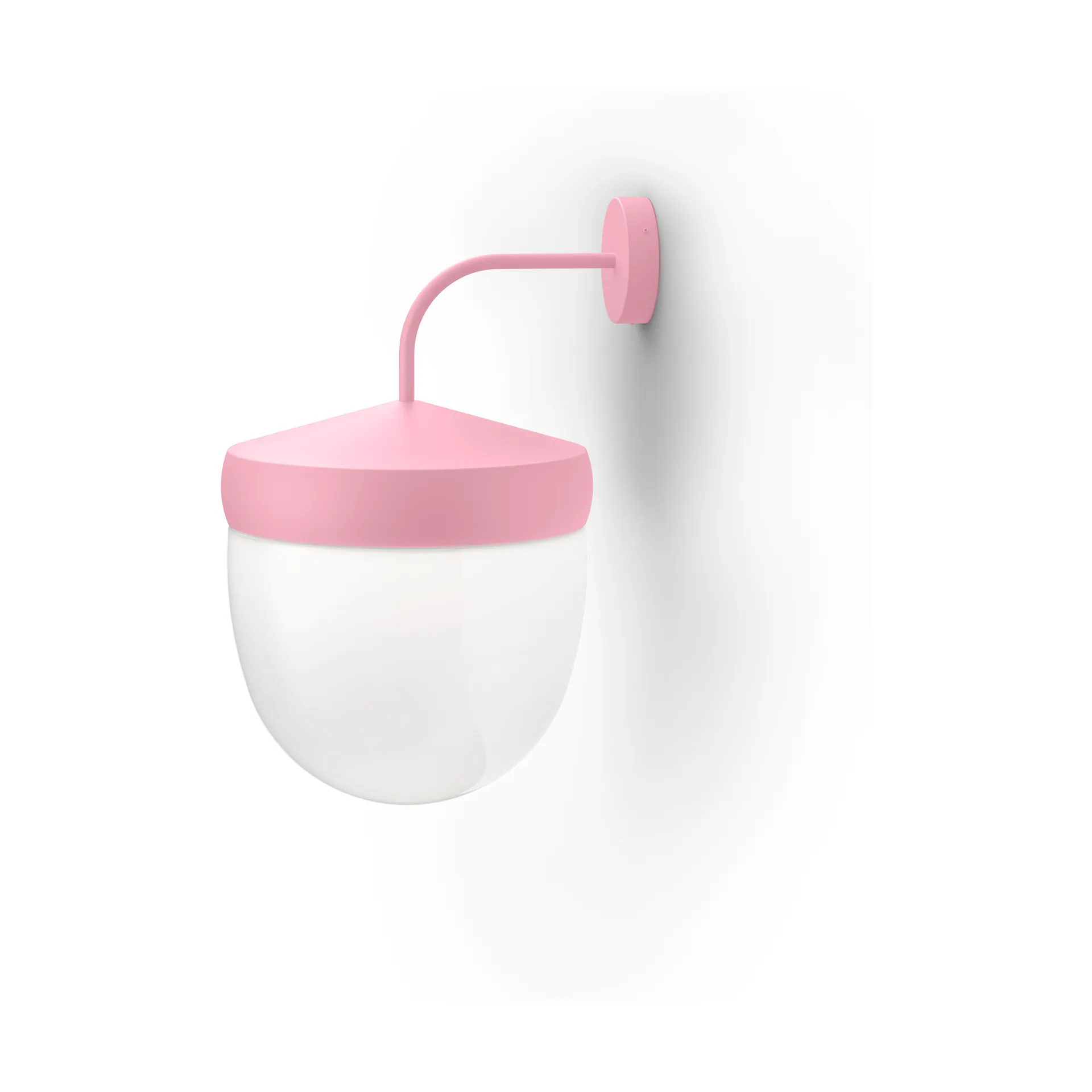 Φωτιστικό τοίχου Pan frosted 30 cm, Ρόζα Noon