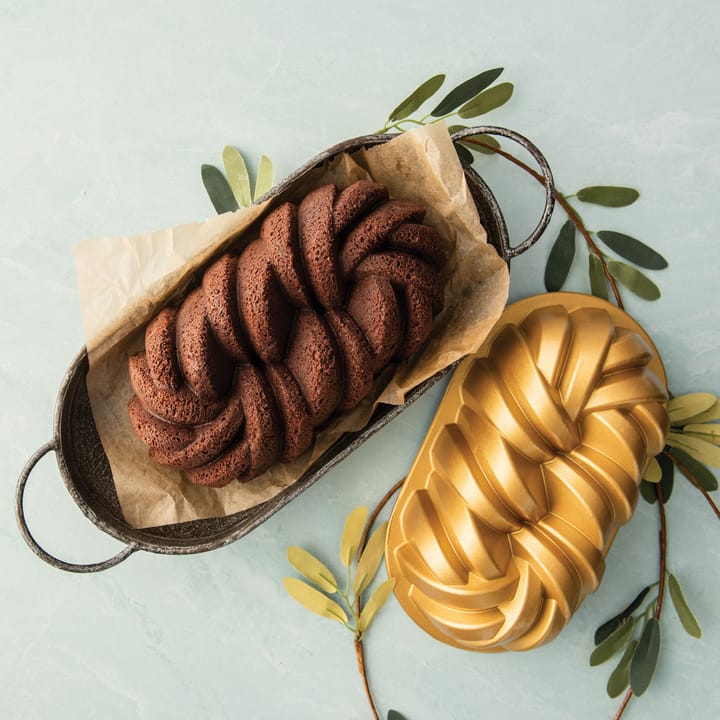 Nordic Ware Braided bread tin 1,4 L, Χρυσαφί Nordic Ware