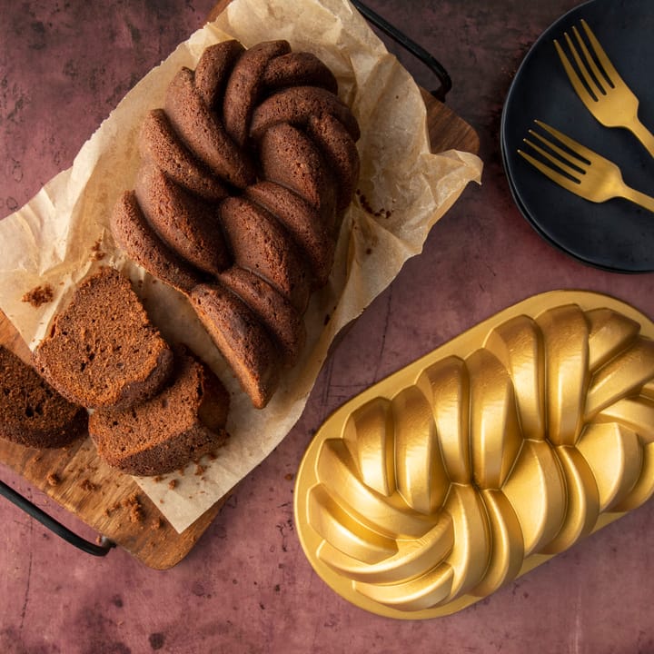 Nordic Ware Braided bread tin 1,4 L, Χρυσαφί Nordic Ware