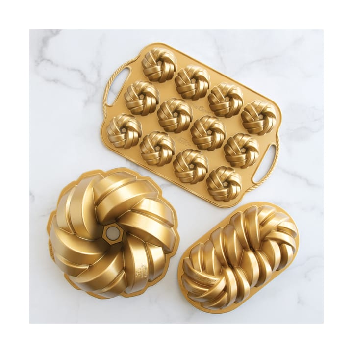 Nordic Ware Braided bread tin 1,4 L, Χρυσαφί Nordic Ware