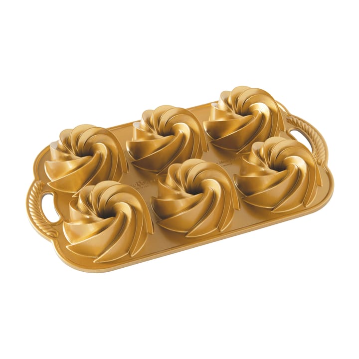 Nordic Ware heritage bundtlette φόρμα ψησίματος χρυσή - 0,9 L - Nordic Ware