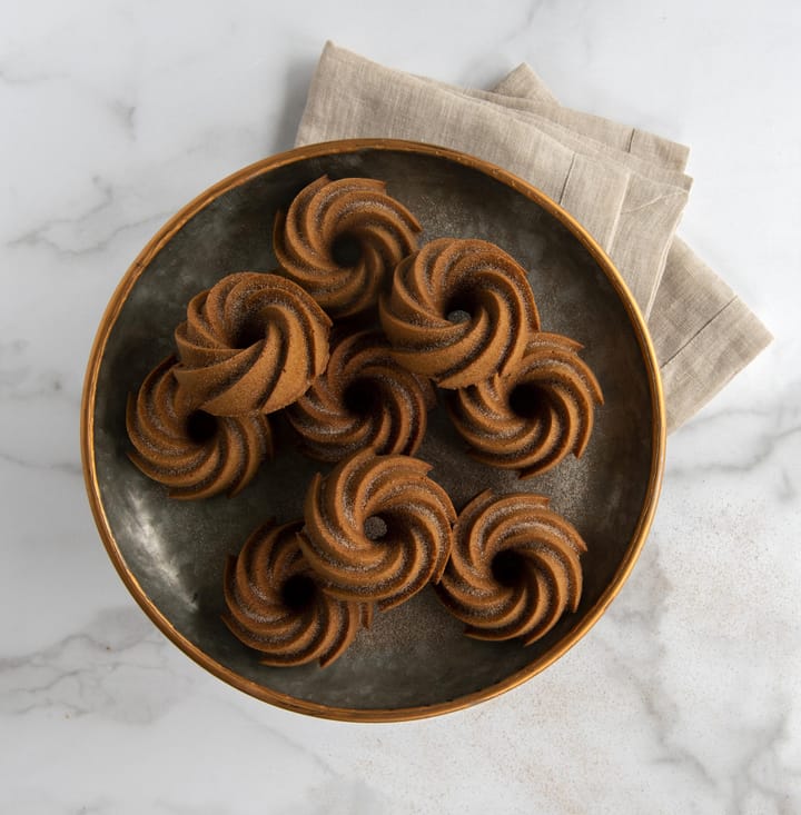 Nordic Ware Heritage bundtlette baking tin, Ασημί Nordic Ware