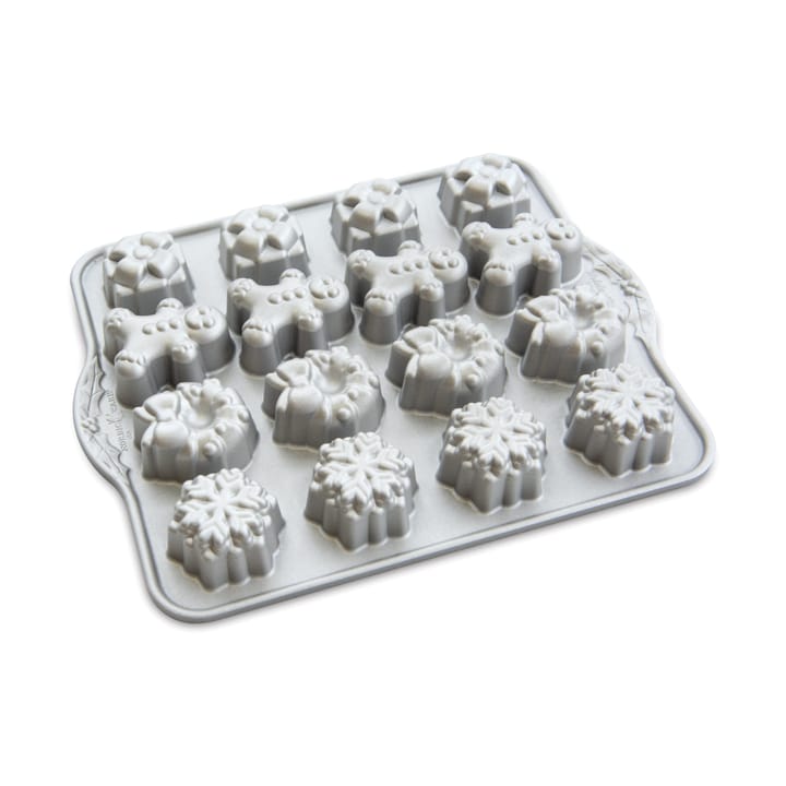 Nordic Ware Holiday Tea Cake tin, Ασημί Nordic Ware