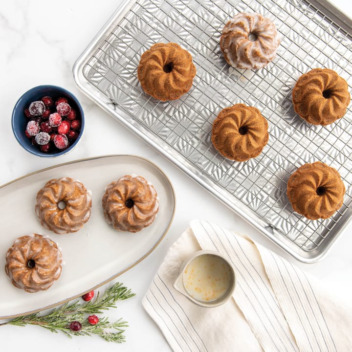 Nordic Ware piroutte bundtlette ταψί ψησίματος 1,2 l, Χρυσό Nordic Ware