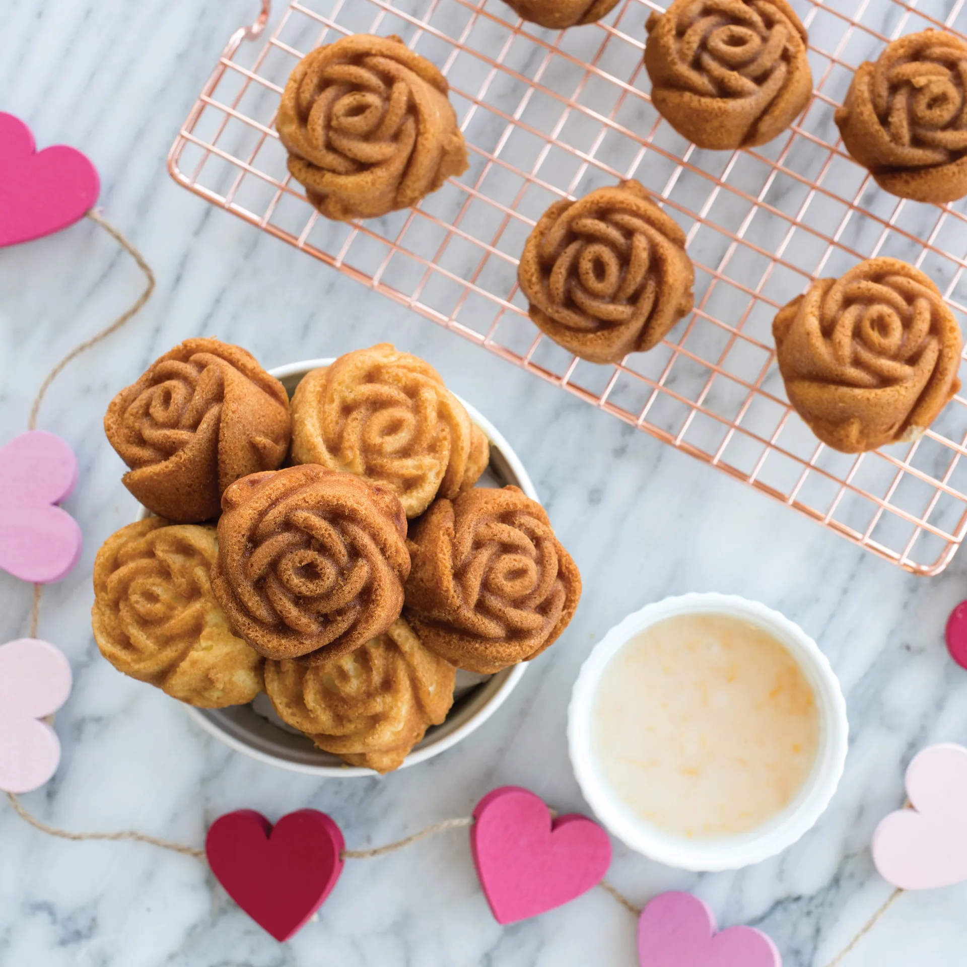 Nordic Ware Rosebud baking tin, Καραμέλα βουτύρου Nordic Ware