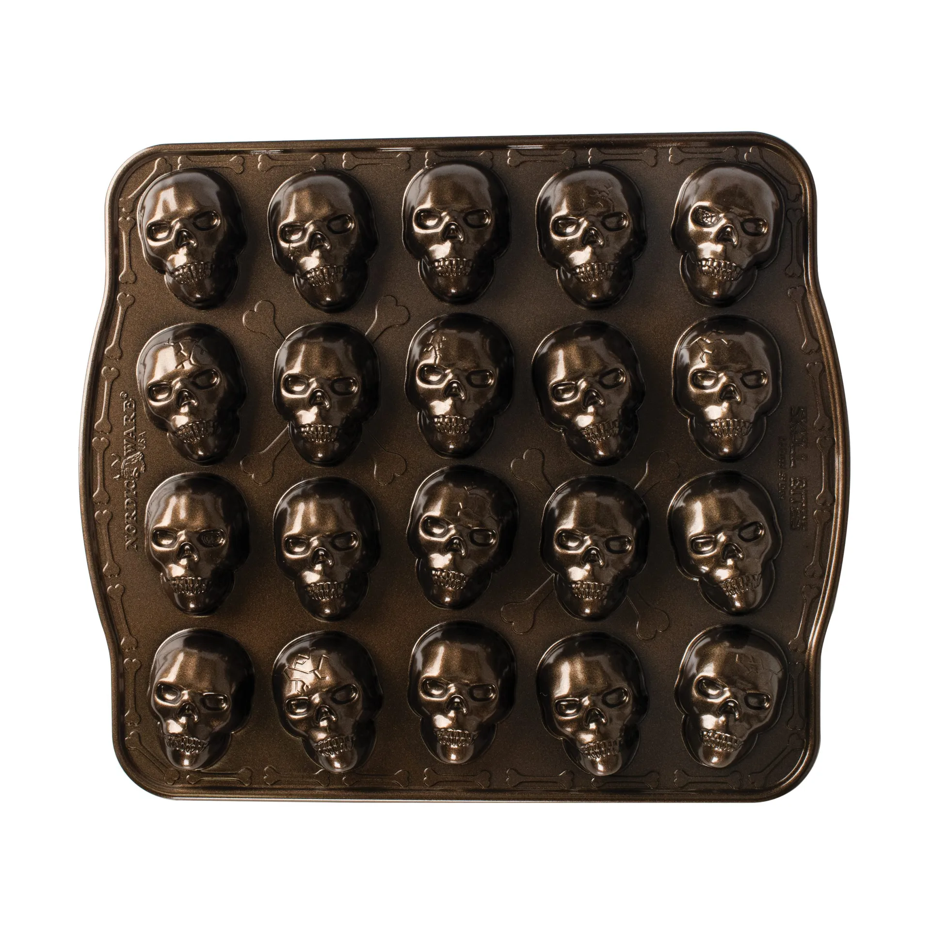 Nordic Ware Skull Bites baking tin, Μπρούτζος Nordic Ware
