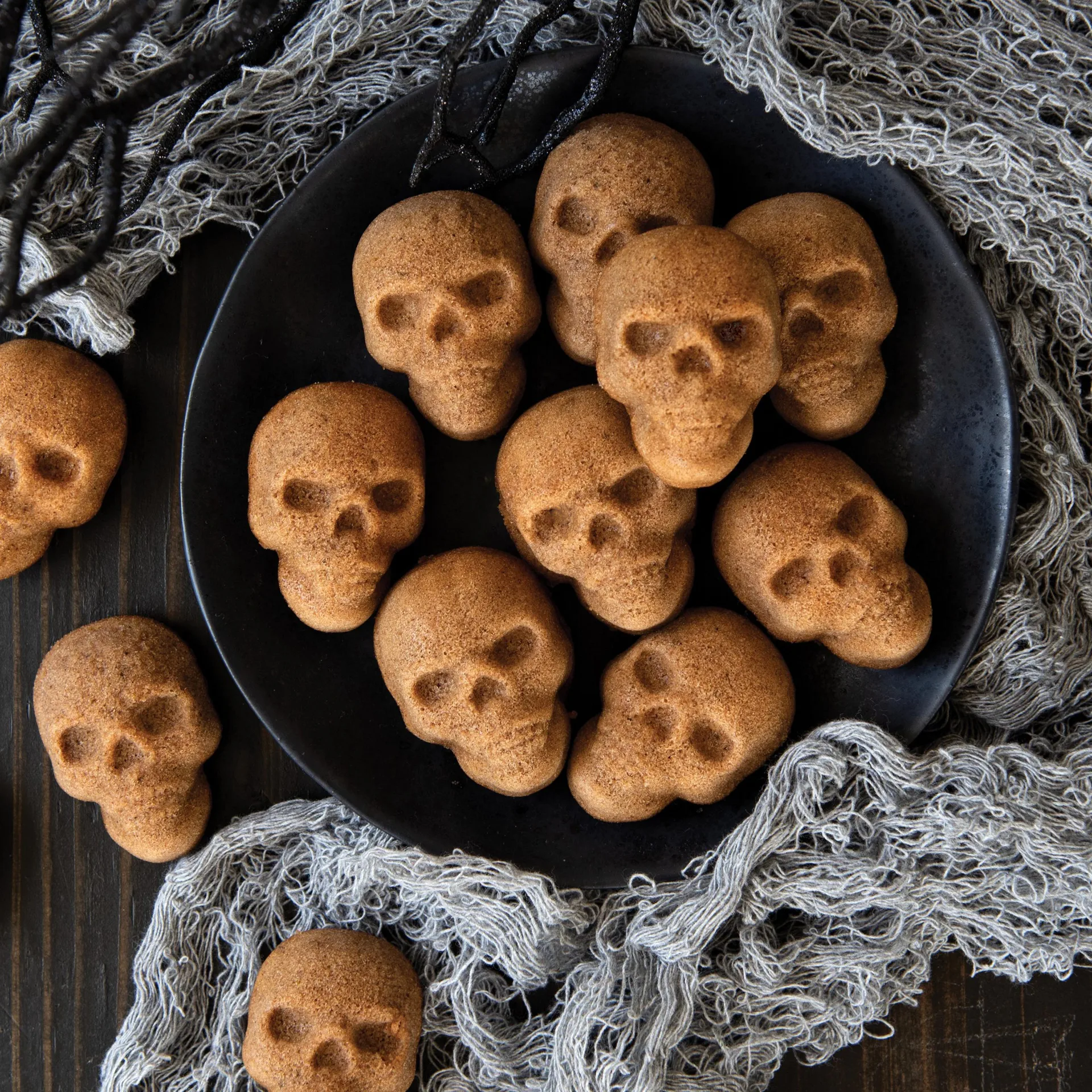 Nordic Ware Skull Bites baking tin, Μπρούτζος Nordic Ware