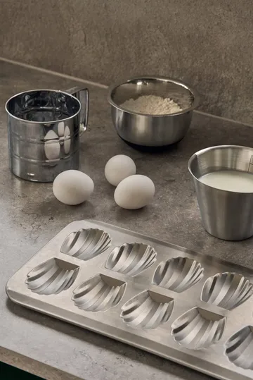 BAKE φόρμα για μαντλέν - Ανοξείδωτο ατσάλι, 12 τεμάχια - Nordwik