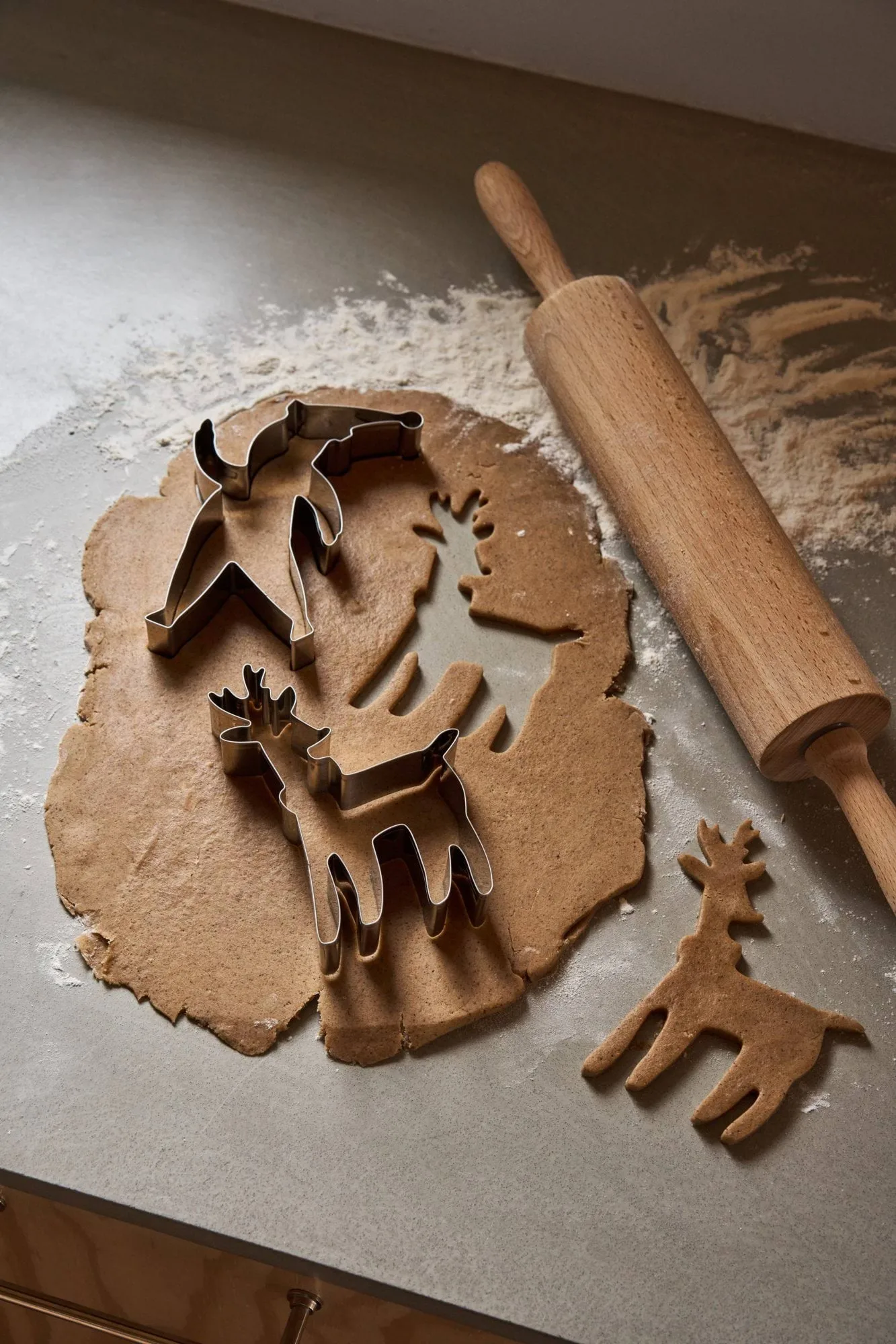 BAKE κουπ πατ για μπισκότα τζίντζερ, Άγιος Βασίλης & Τάρανδος, 2 τεμάχια Nordwik
