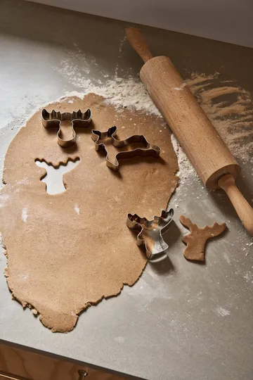 BAKE κουπ πατ για μπισκότα τζίντζερ - Τάρανδος, 3 τεμάχια - Nordwik