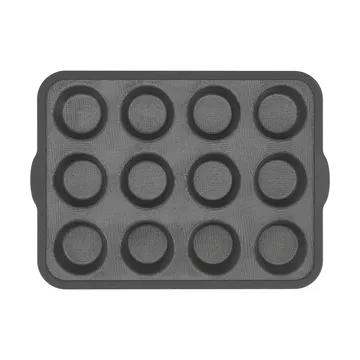 BAKE φόρμα σιλικόνης με ενισχυμένο πλαίσιο - Muffins, 12 τεμάχια - Nordwik