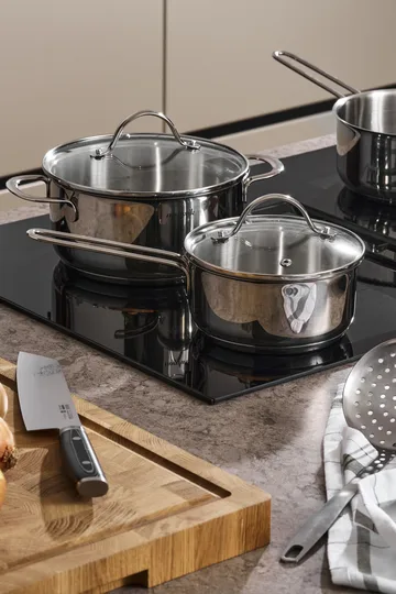 Nordwik κατσαρόλα με γυάλινο καπάκι 1,3 λίτρα - Ανοξείδωτο ατσάλι - Nordwik