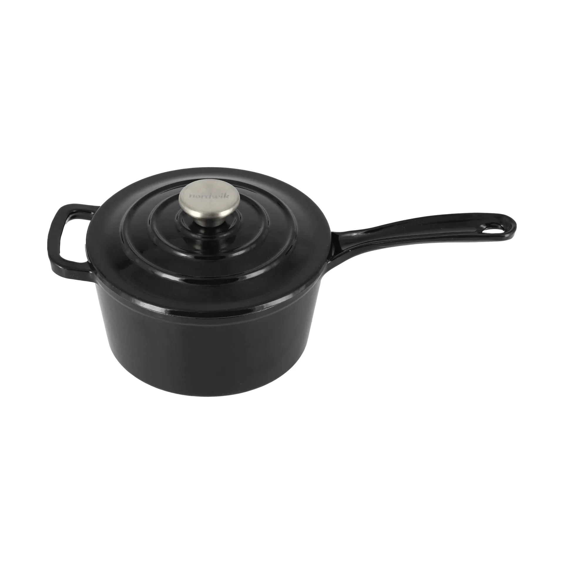 Nordwik Κατσαρόλα από χυτοσίδηρο 1.9 l, Μάυρο Nordwik