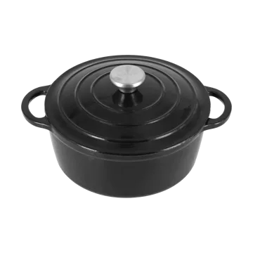 Nordwik μαντεμένια κατσαρόλα στρογγυλή 2,5 l - Μάυρο - Nordwik