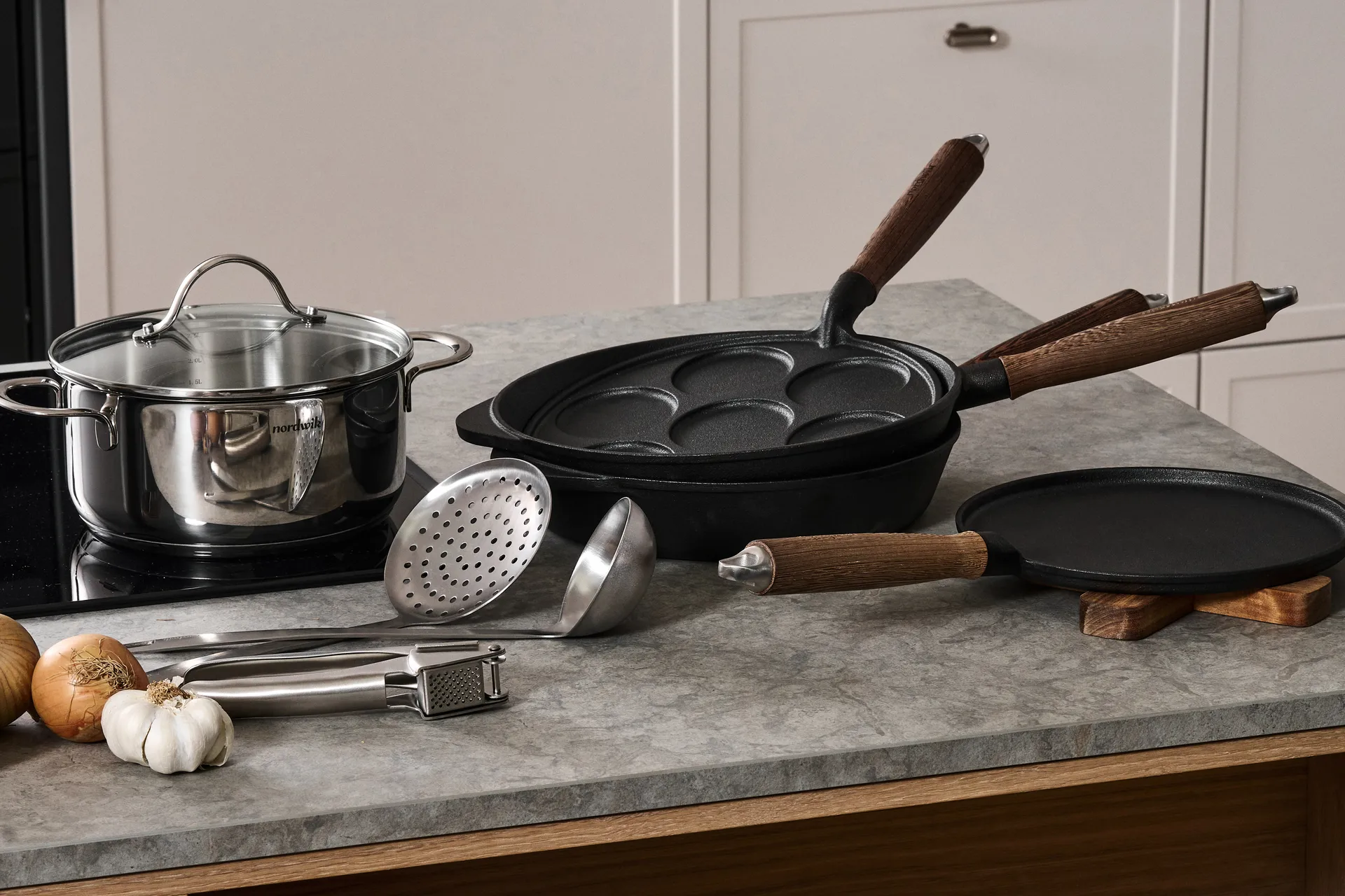 Nordwik κατσαρόλα με γυάλινο καπάκι 2,5 λίτρα, Ανοξείδωτο ατσάλι Nordwik