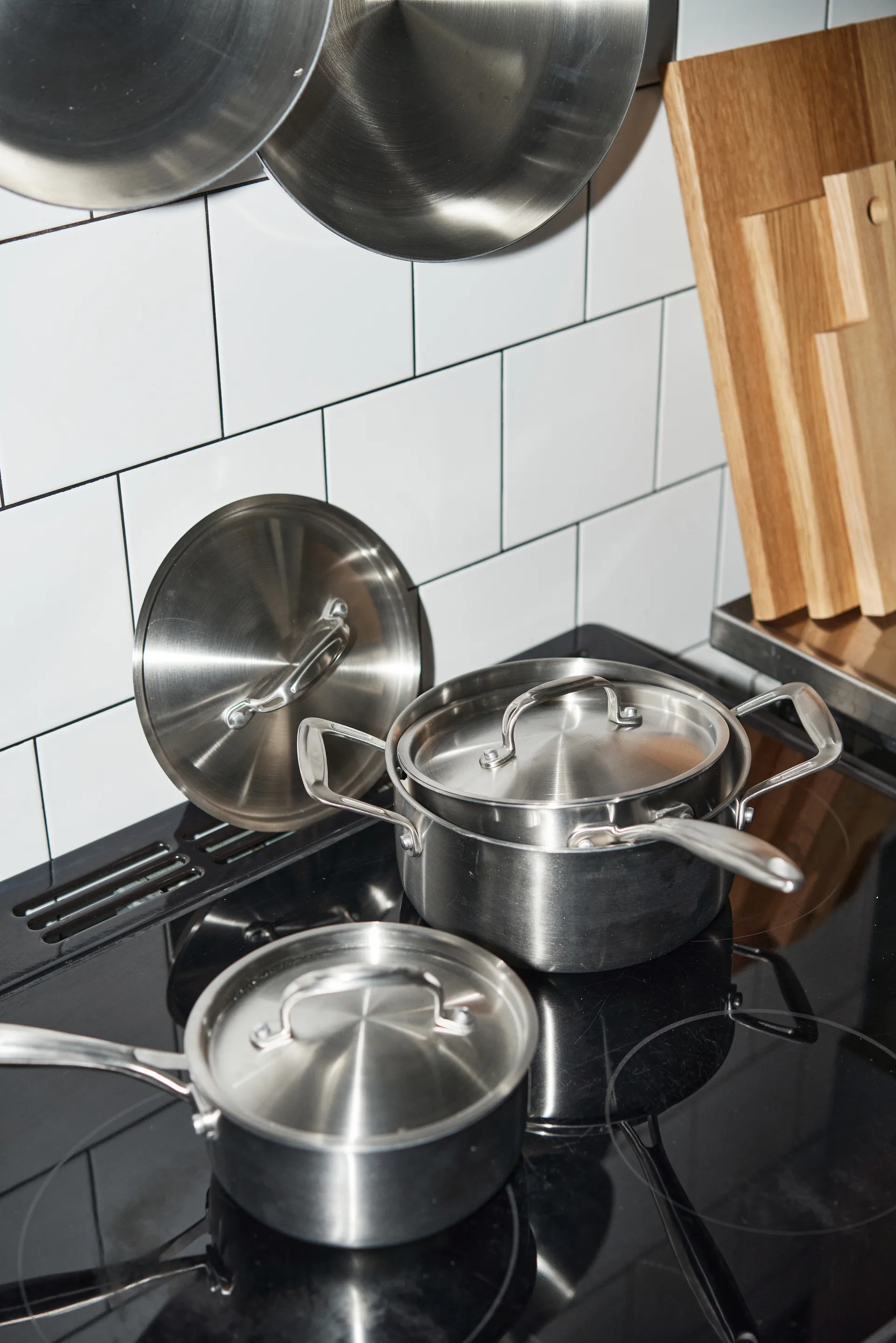 Σετ Κατσαρολών Nordwik 3-ply 3 τεμάχια, 1.5 L, 2 L, 3 L Nordwik