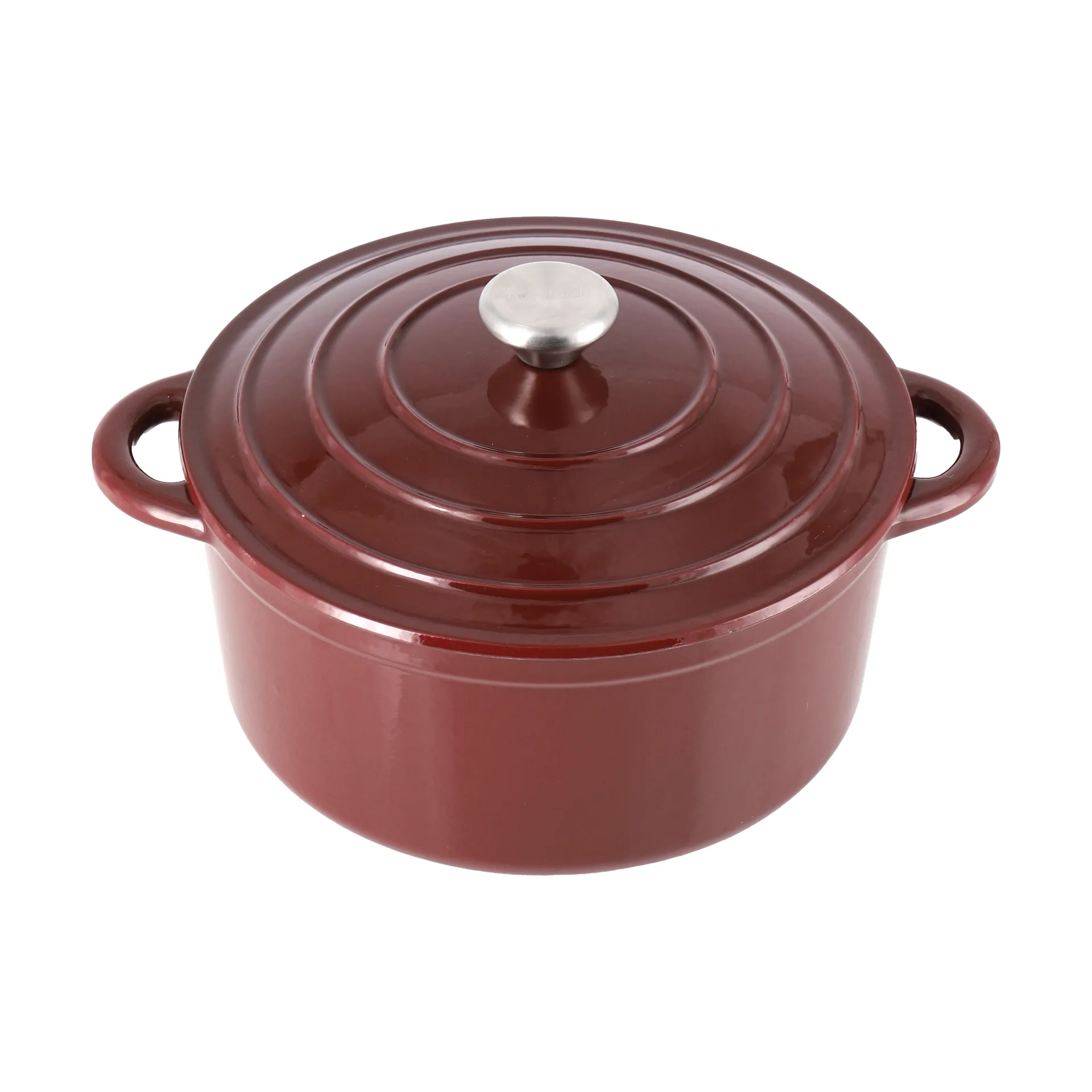 Nordwik Μαντεμένια κατσαρόλα στρογγυλή 5 l, Burgundy Nordwik