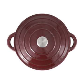 Nordwik Μαντεμένια κατσαρόλα στρογγυλή 5 l - Burgundy - Nordwik