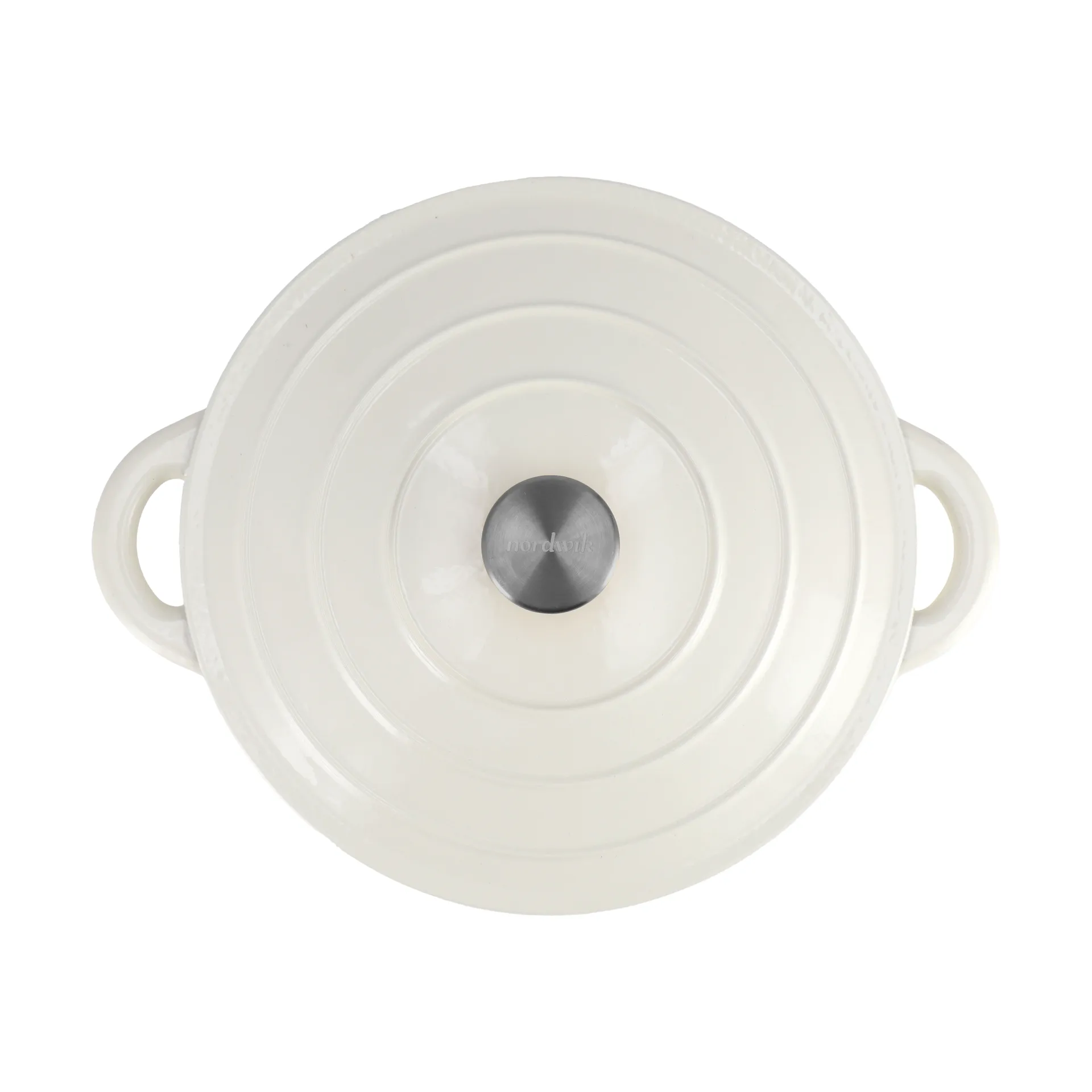 Nordwik Μαντεμένια κατσαρόλα στρογγυλή 5 l, Creme Nordwik
