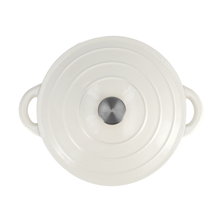 Nordwik Μαντεμένια κατσαρόλα στρογγυλή 5 l, Creme Nordwik