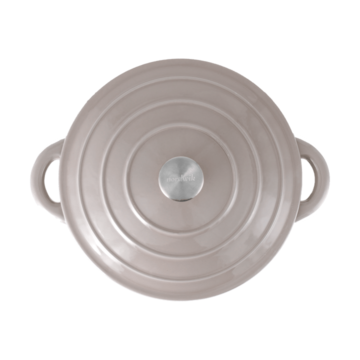 Nordwik Μαντεμένια κατσαρόλα στρογγυλή 5 l, Taupe Nordwik