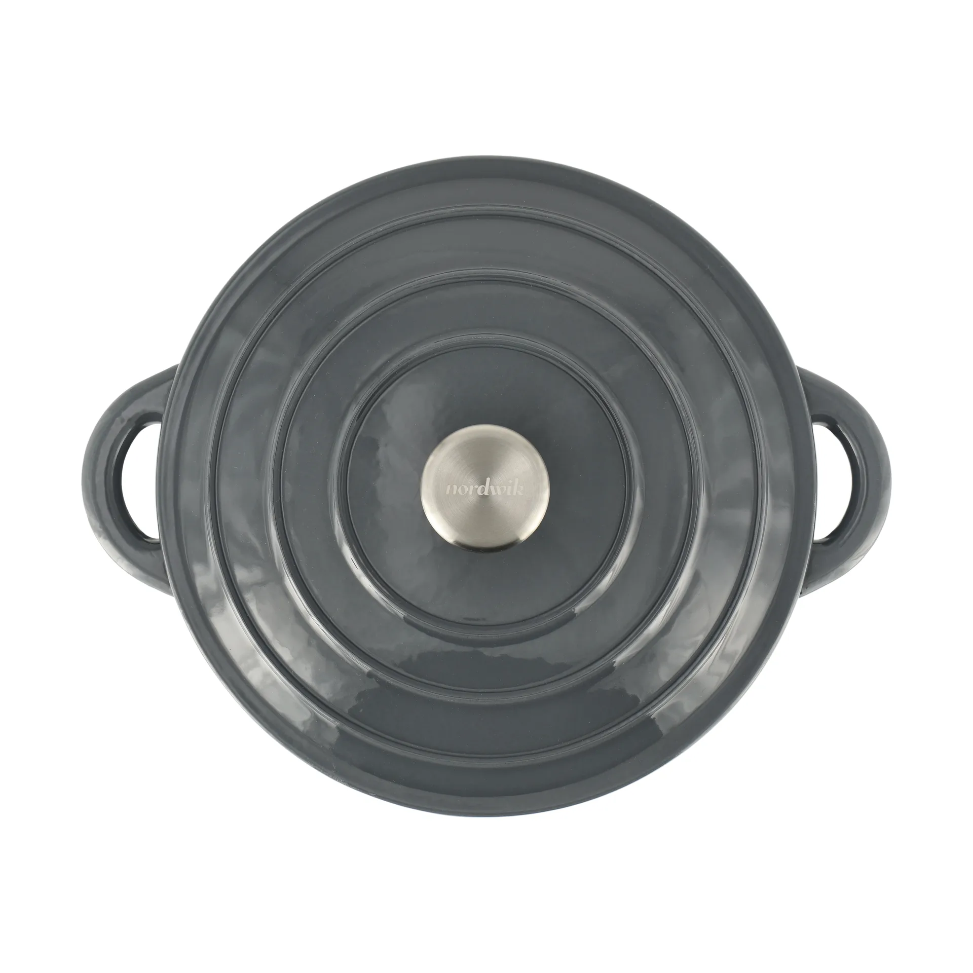 Nordwik Μαντεμένια κατσαρόλα στρογγυλή 5 l, Γκρι Nordwik
