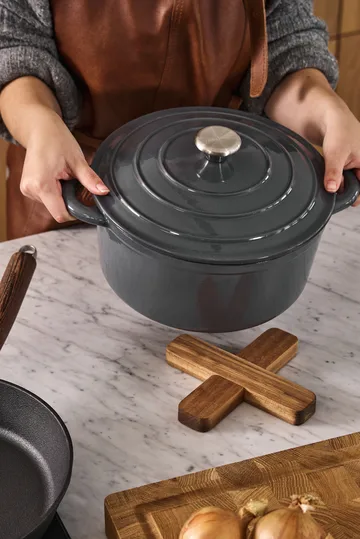 Nordwik Μαντεμένια κατσαρόλα στρογγυλή 5 l - Γκρι - Nordwik