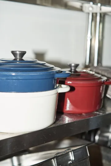 Nordwik Μαντεμένια κατσαρόλα στρογγυλή 5 l - Λευκό - Nordwik