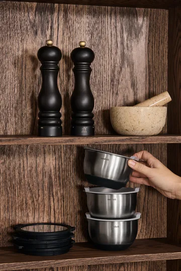 Nordwik premium γυάλινα καπάκια για μικρά μπολ - 3-pack - Nordwik