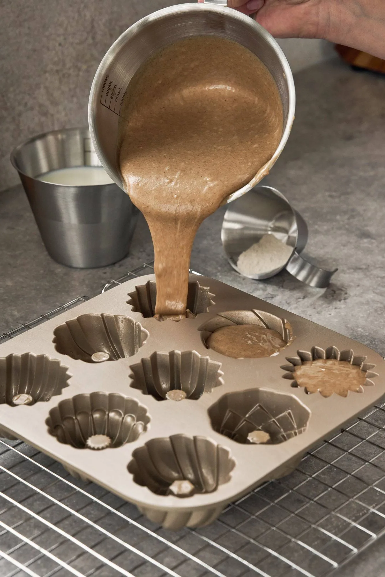 PREP δοσομετρική κανάτα, Ανοξείδωτο ατσάλι, 1 L Nordwik