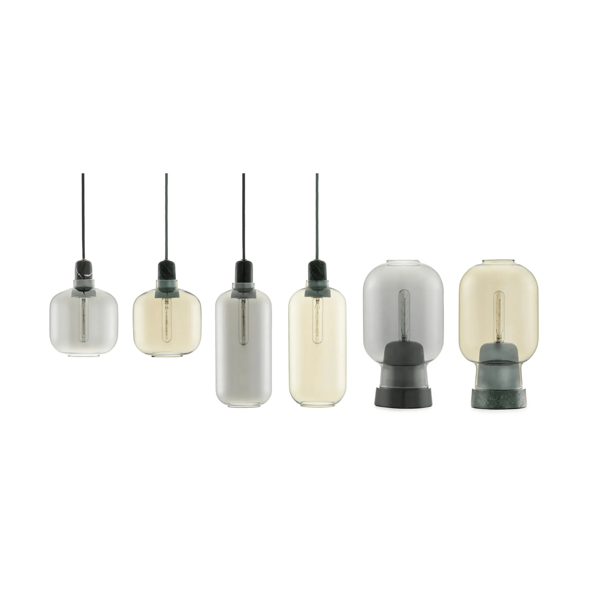 Amp φωτιστικό μικρό, γκρι-μαύρο Normann Copenhagen